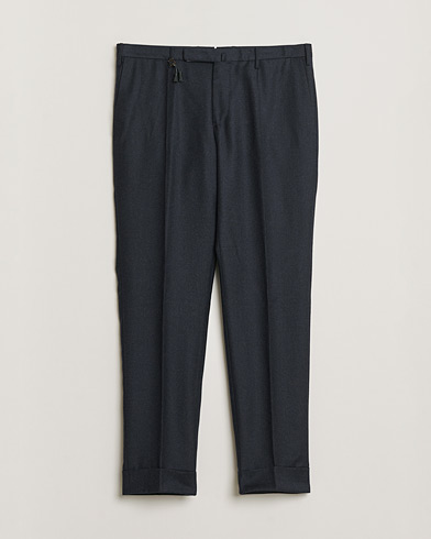 Pre-owned Incotex Slim Fit Flannel Trousers Navy 50 – Blau