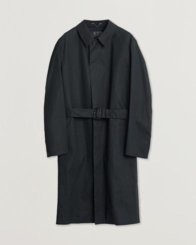 Pre-owned Prada Water Repellent Car Coat Dark Navy XL – Blau