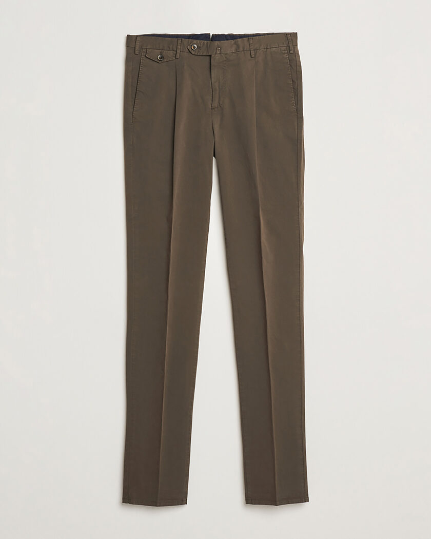Pre-owned PT01 Gentleman Fit Cotton/Stretch Trousers Brown 52 – Braun