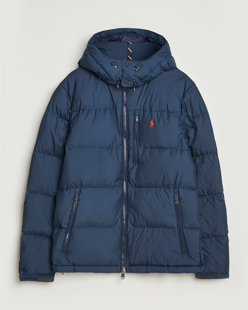 Pre-owned Polo Ralph Lauren Gorham Down Jacket Collection Navy S – Blau