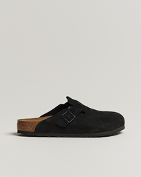 BIRKENSTOCK Boston Soft Footbed Black Suede