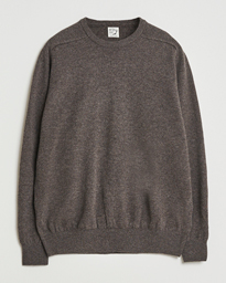 orSlow Simple Crew Neck Sweater Brown