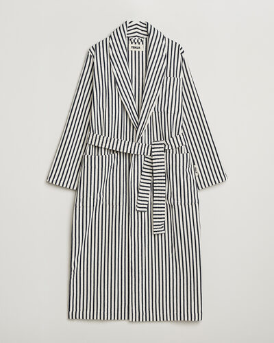 Tekla Organic Terry Classic Bathrobe Sailor Stripes