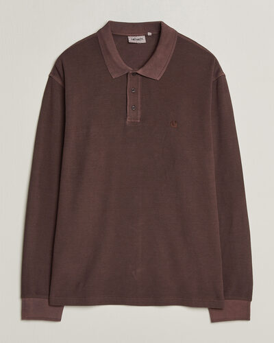 Carhartt WIP Long Sleeve Waffle Rugby Shirt Palisander Brown