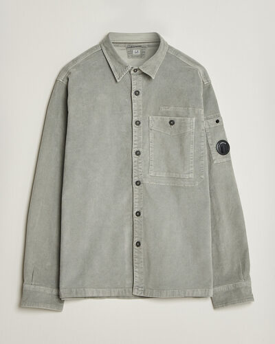 C.P. Company Corduroy Lens Overshirt Light Grey