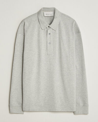 AMI Heritage Logo Rugger Light Grey Melange
