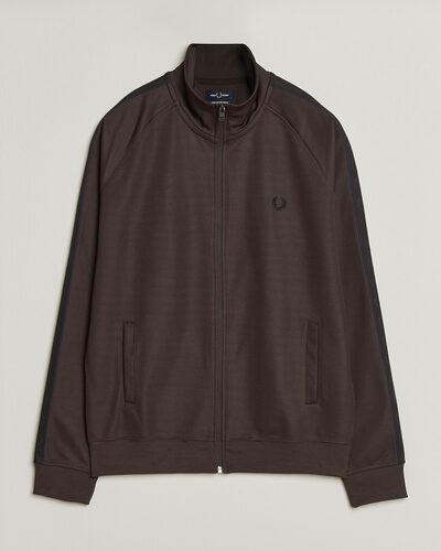 Fred Perry Taped Track Jacket Rich Brown