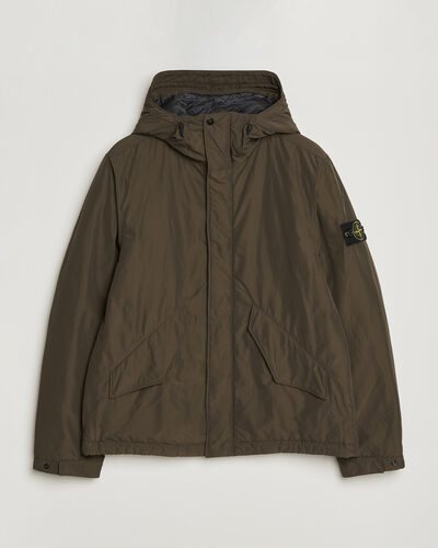 Stone Island Micro Twill Hood Jacket Coal Grey
