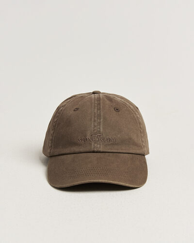 Stone Island Brushed Cotton Gabardine Cap Umber