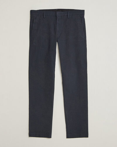 NN07 Theo Brushed Cotton Trousers Deep Navy