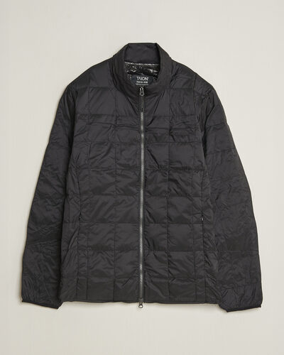 TAION High Neck Full Zip Lightweight Down Jacket Black