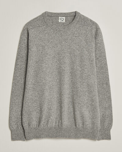 orSlow Simple Crew Neck Sweater Light Grey