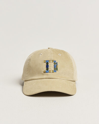 Drake's D 1977 Cord Baseball Cap Stone