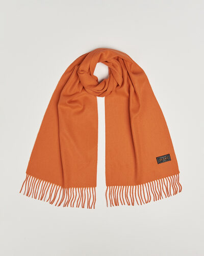 BEAMS PLUS Cashmere Scarf Orange