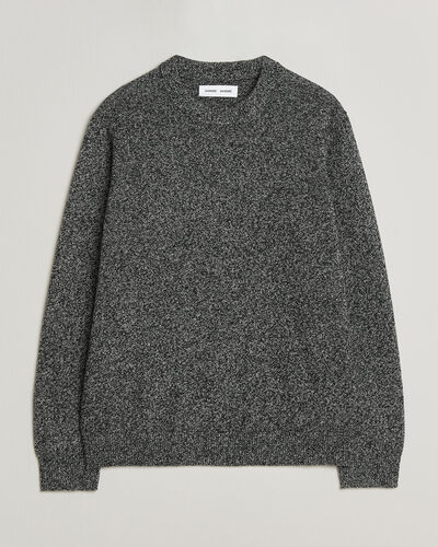 Samsøe Samsøe Isak Knitted Crew Neck Black White Melange