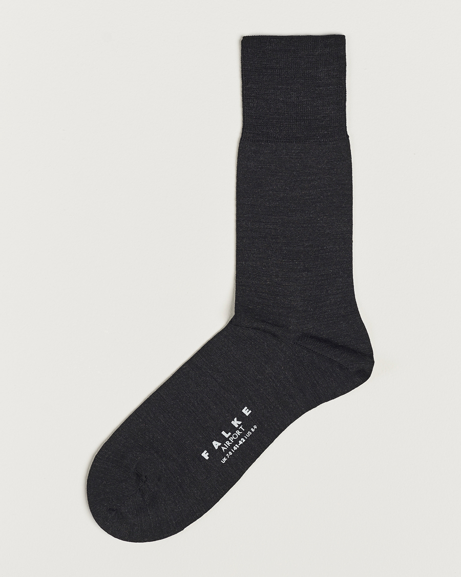 Herren | Unterwäsche | Falke | Airport Socks Anthracite Melange