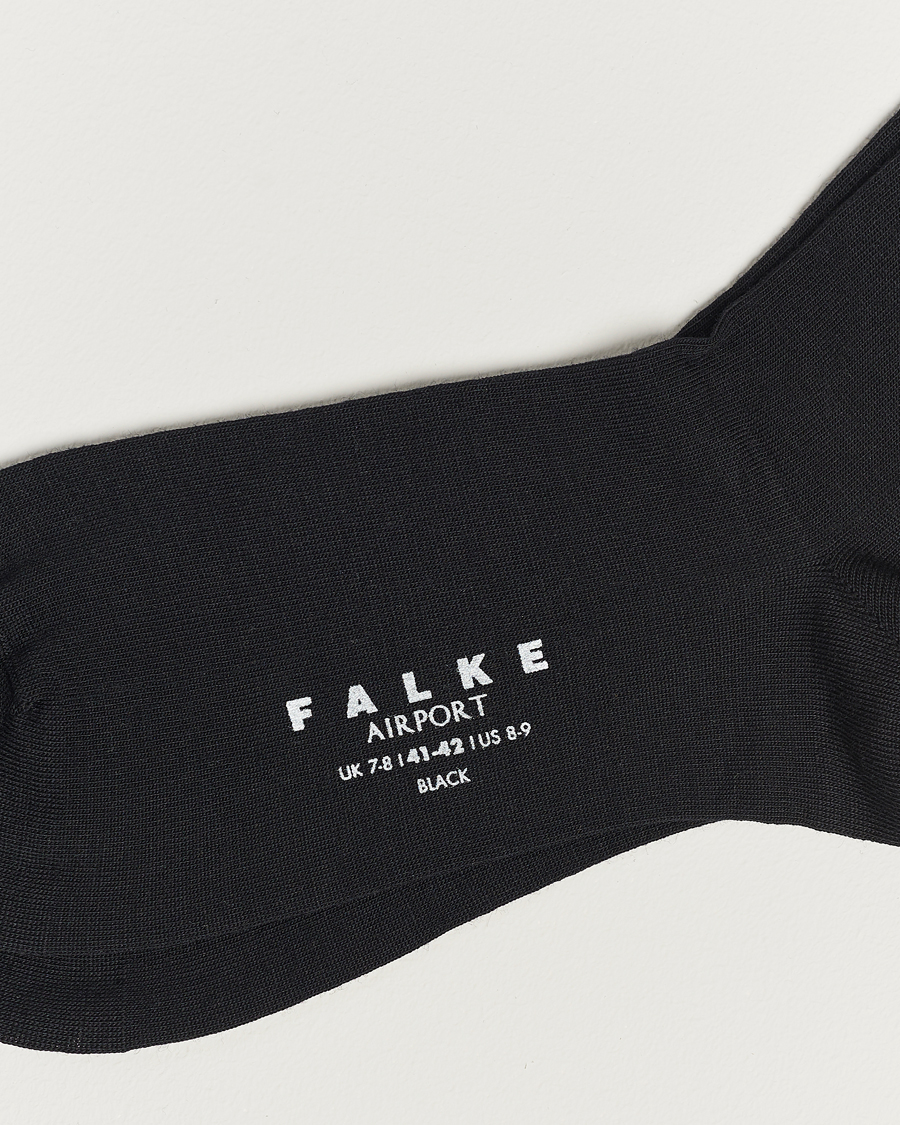Herren | Kleidung | Falke | Airport Knee Socks Black