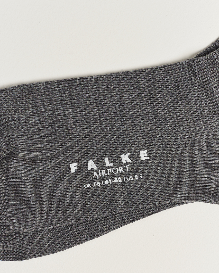 Herren | Kleidung | Falke | Airport Socks Grey Melange