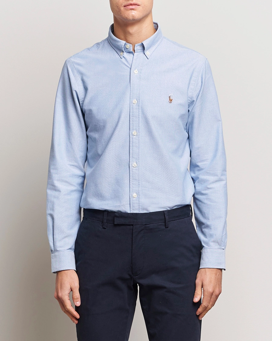 Herren | Smart Casual | Polo Ralph Lauren | Slim Fit Shirt Oxford Blue