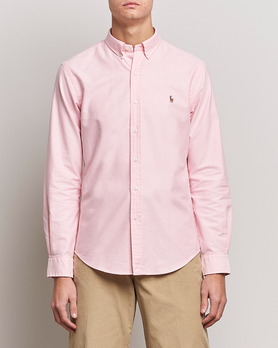 Herren | Oxfordhemden | Polo Ralph Lauren | Slim Fit Shirt Oxford Pink