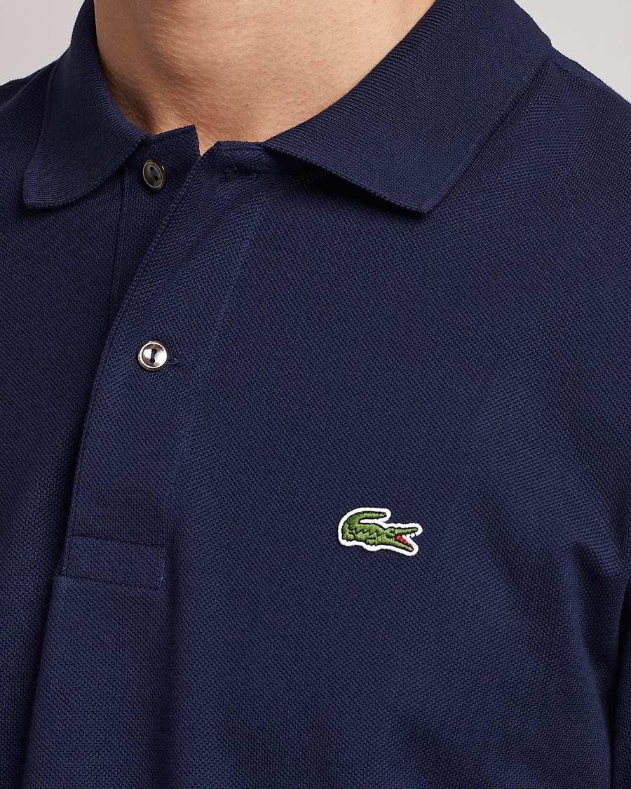 Herren | Poloshirts | Lacoste | Original Long Sleeve Polo Piké Navy Blue
