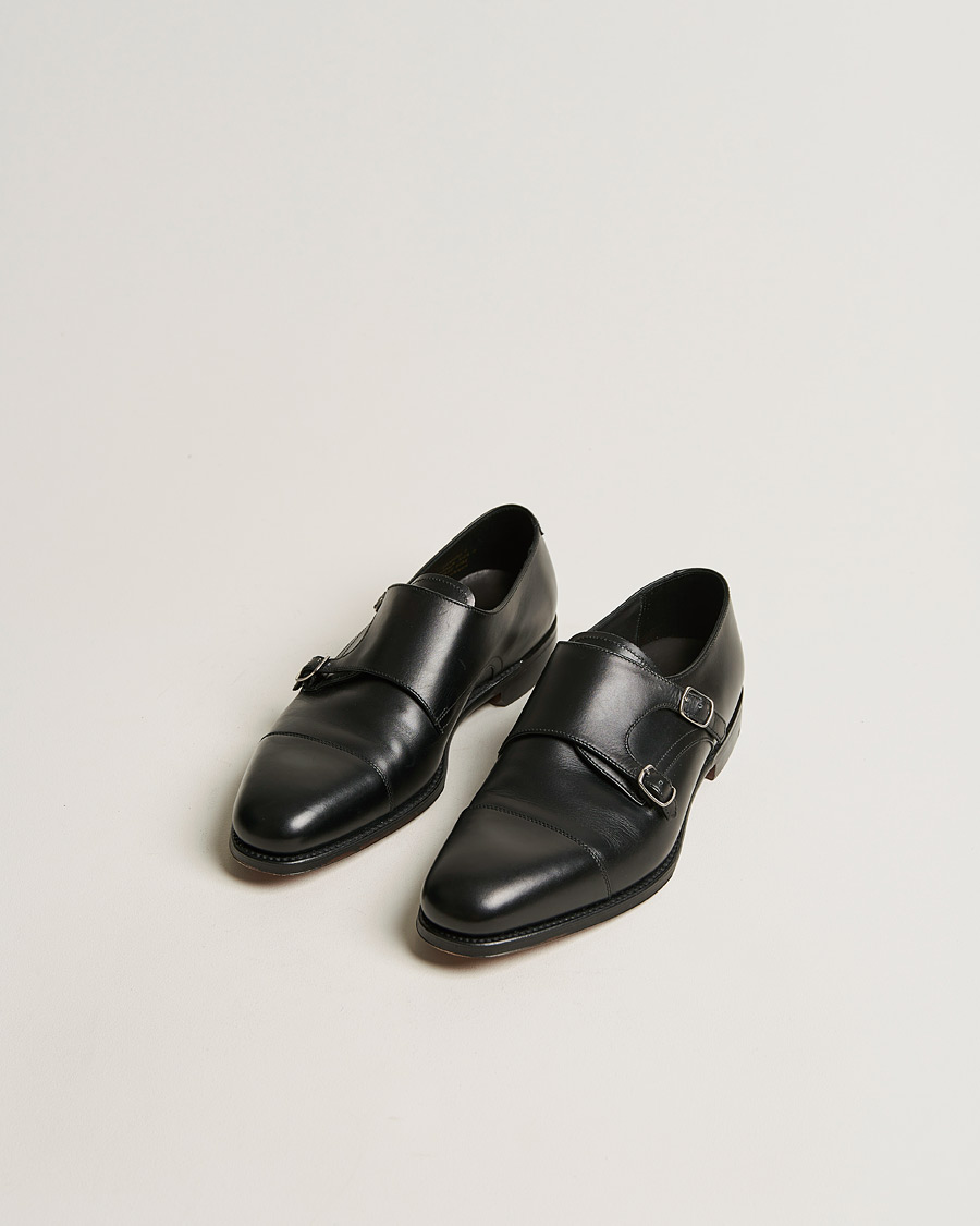 Herren | Handgefertigte Schuhe - Schuhspanner inklusive | Loake 1880 | Cannon Monkstrap Black Calf