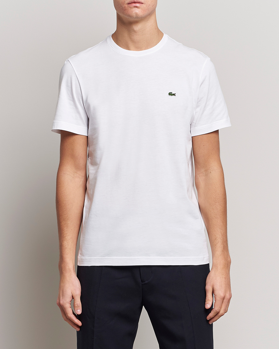 Herren | Weiße T-Shirts | Lacoste | Crew Neck T-Shirt White