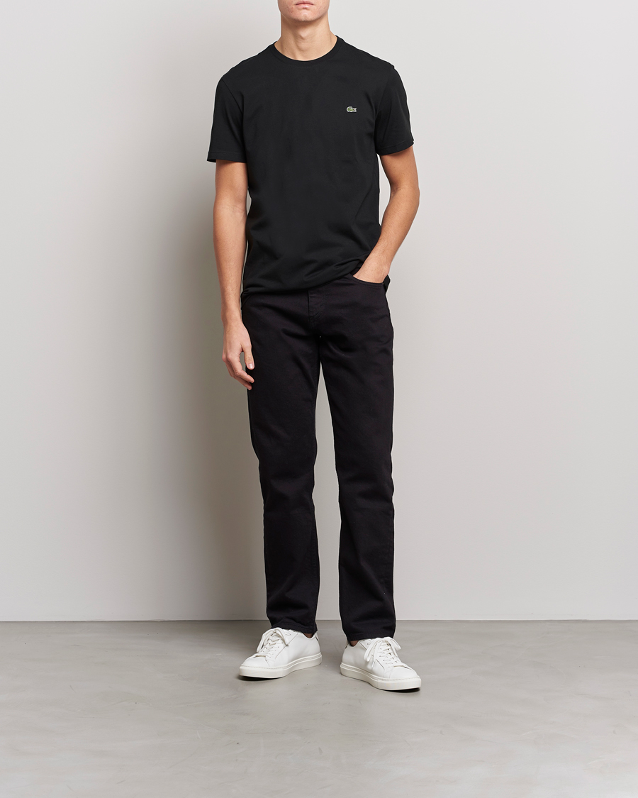 Herren | T-Shirts | Lacoste | Crew Neck T-Shirt Black
