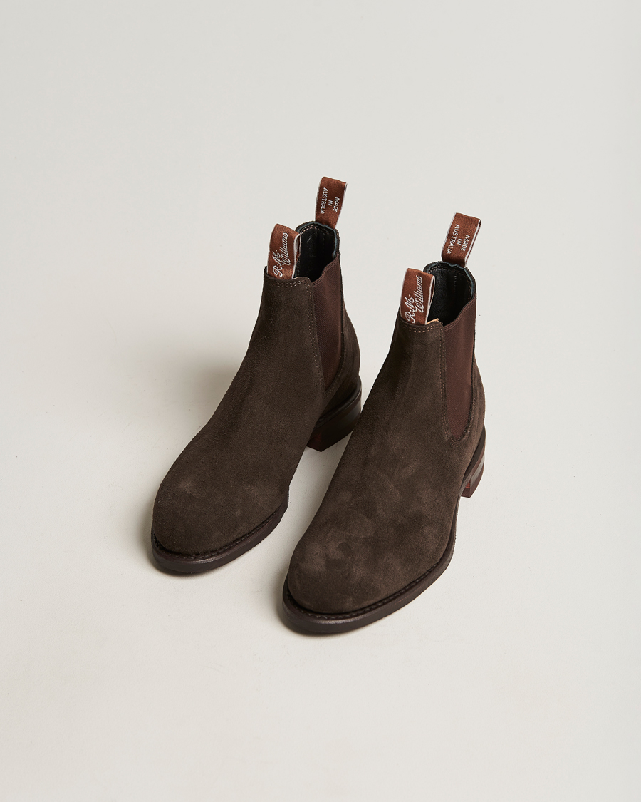 Herren | R.M.Williams Wentworth G Boot Chocolate Suede | R.M.Williams | Wentworth G Boot Chocolate Suede