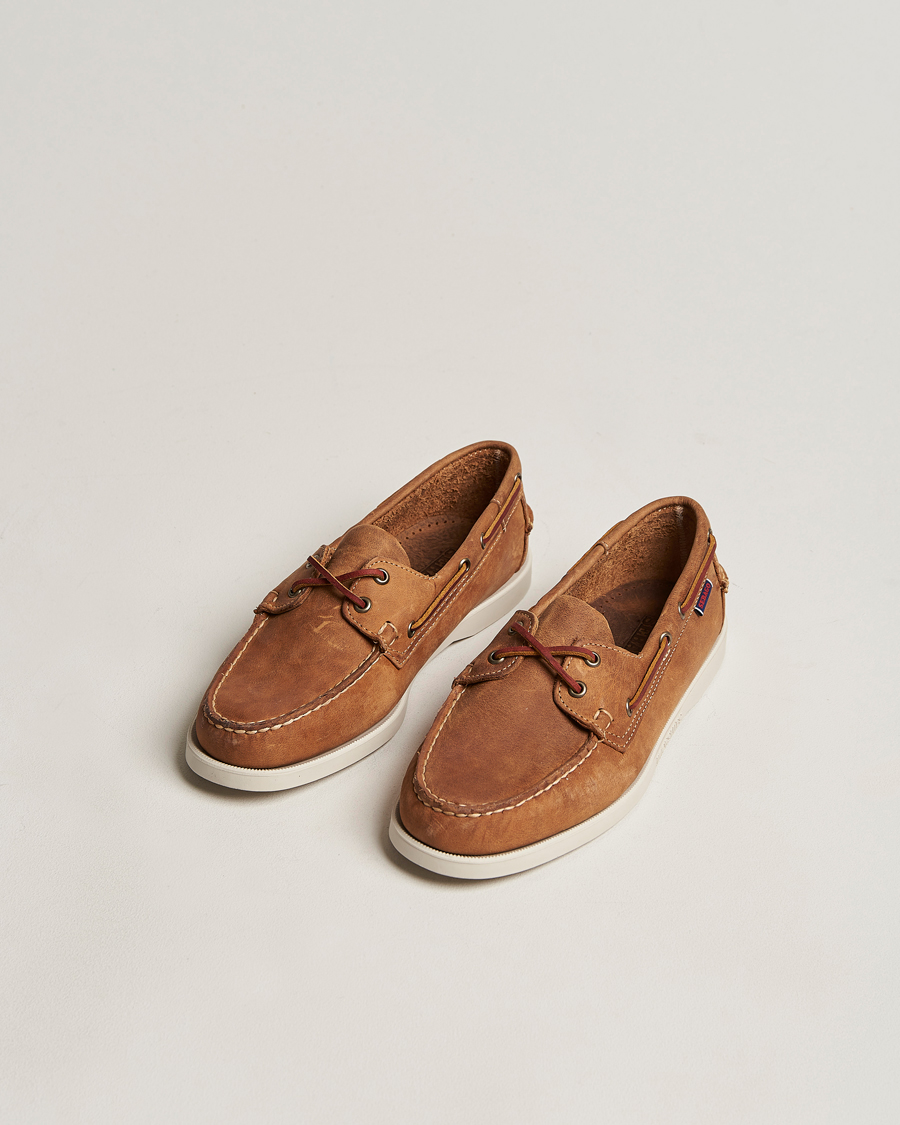 Herren | Segelschuhe | Sebago | Docksides Nubuck Boat Shoe Brown