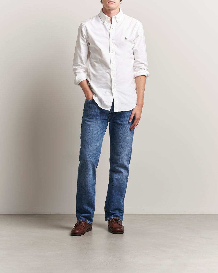 Herren | Hemden | Polo Ralph Lauren | Custom Fit Oxford Shirt White