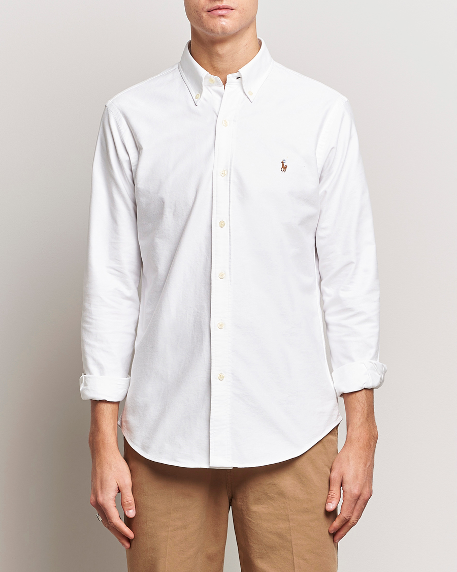 Herren | Smart Casual | Polo Ralph Lauren | Custom Fit Oxford Shirt White
