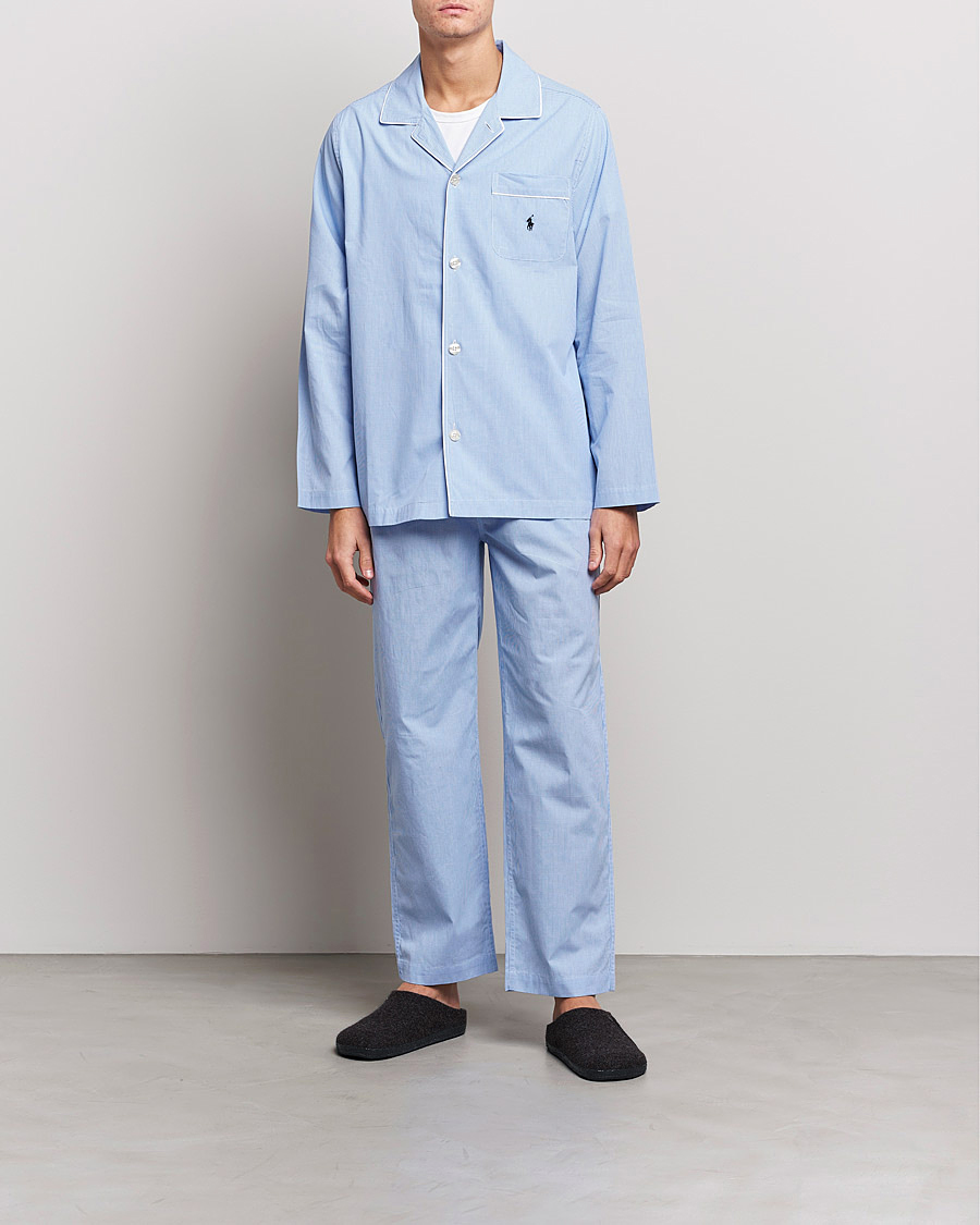 Herren | Schlafanzüge & Bademäntel | Polo Ralph Lauren | Pyjama Set Mini Gingham Blue