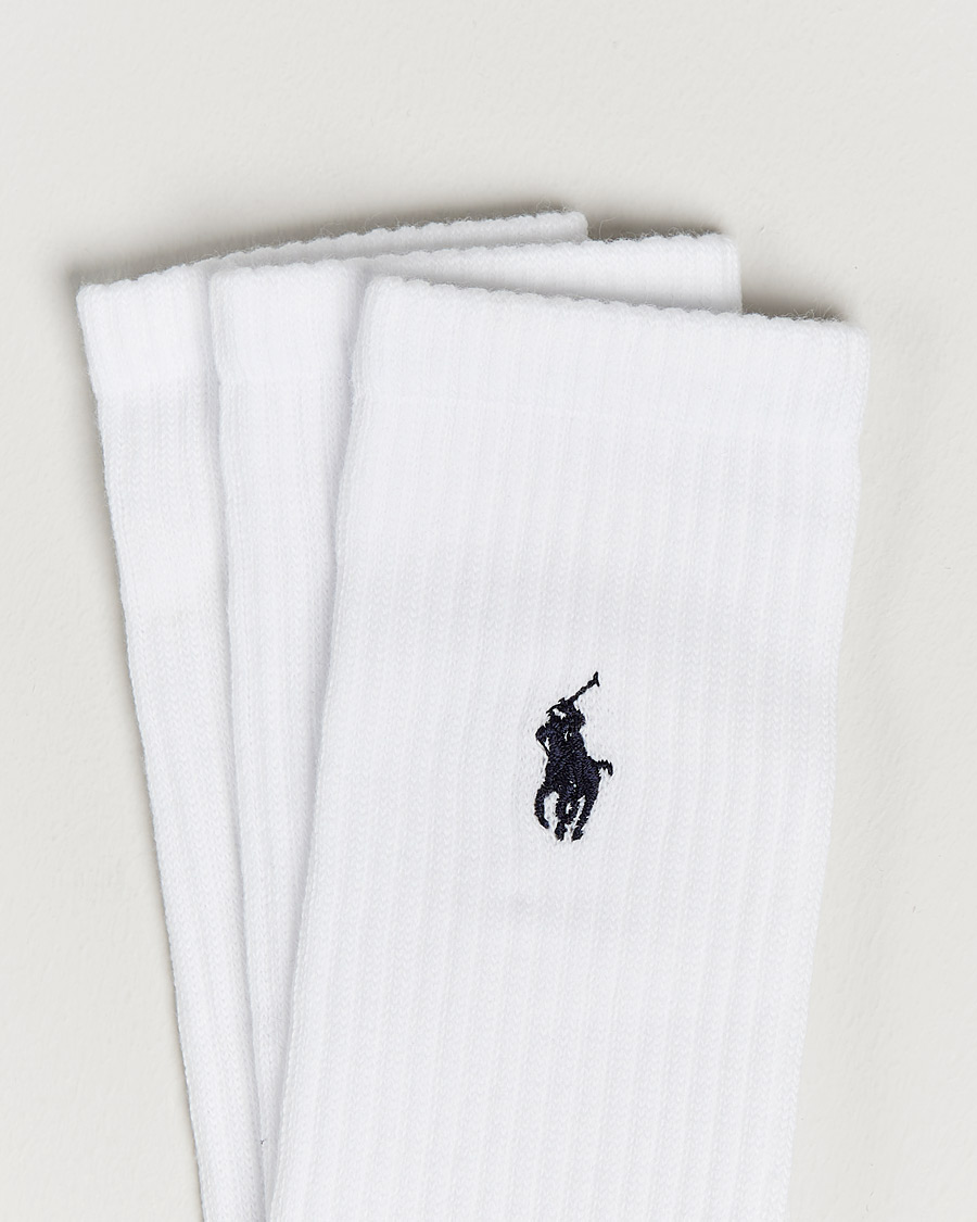 Herren | Stilsegment Casual Classics | Polo Ralph Lauren | 3-Pack Crew Sock White