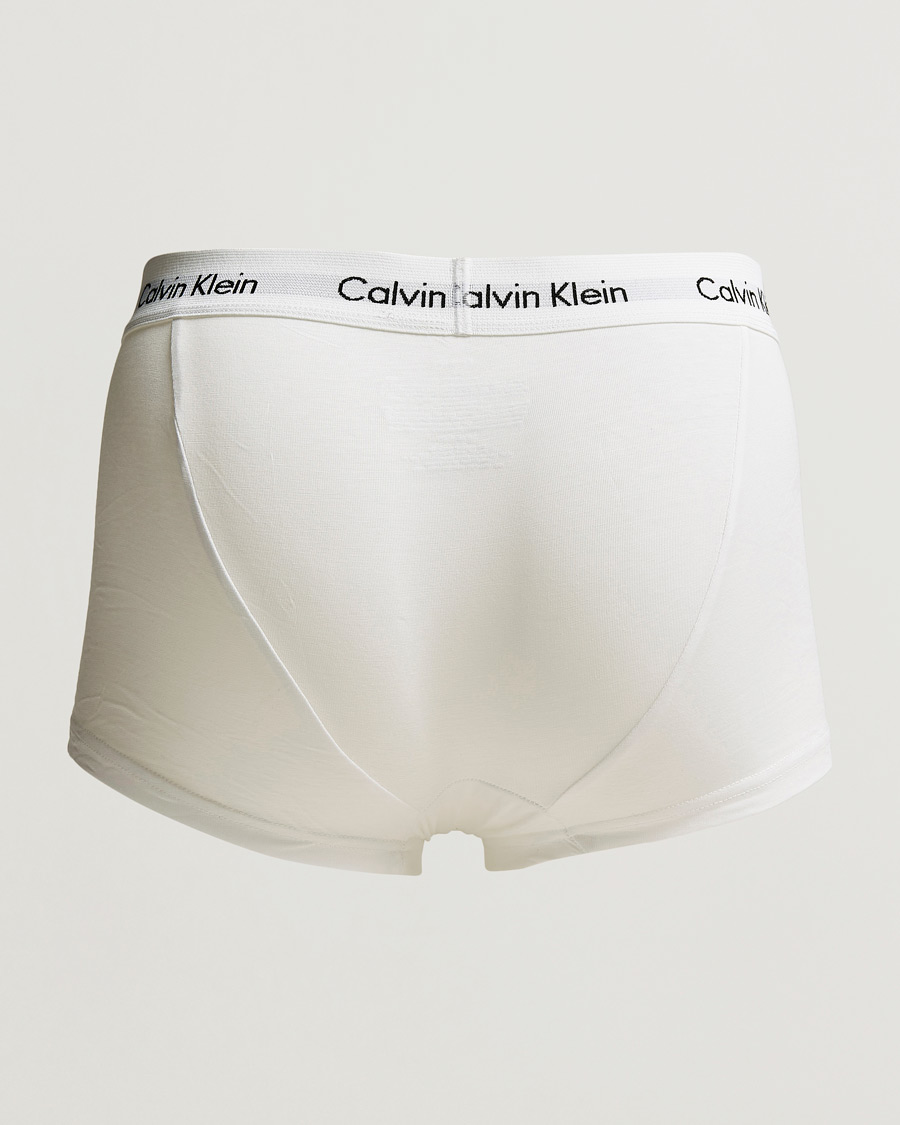 Herren | Trunks | Calvin Klein | Cotton Stretch Low Rise Trunk 3-pack White