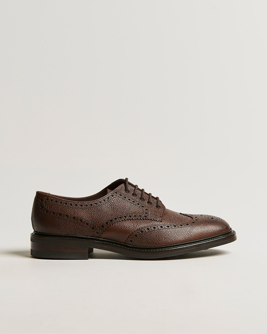 Herren | Brogue | Loake 1880 | Badminton Brogue Dark Brown Grain
