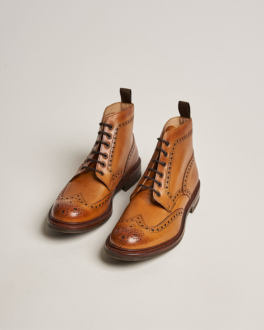 Herren | Handgefertigte Schuhe | Loake 1880 | Bedale Boot Tan Burnished Calf
