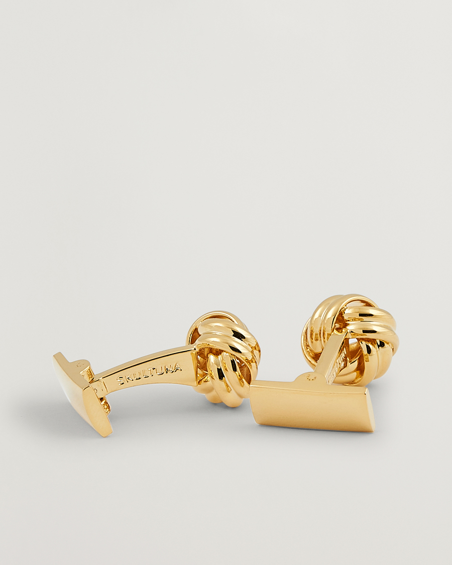 Herren | Accessoires | Skultuna | Cuff Links Black Tie Collection Knot Gold