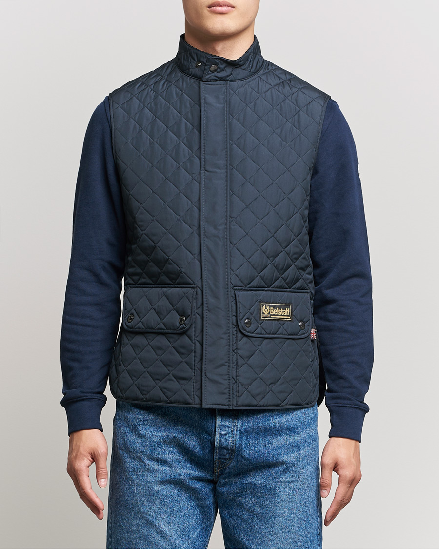 Herren | Westen | Belstaff | Waistcoat Quilted Navy 46