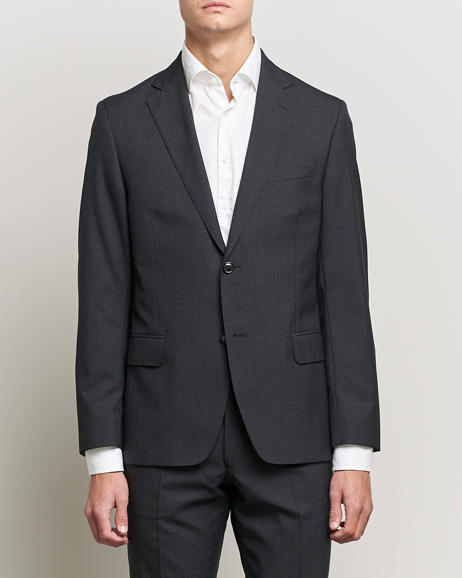 Herren | Sakkos | Oscar Jacobson | Edmund Blazer Super 120's Wool Grey