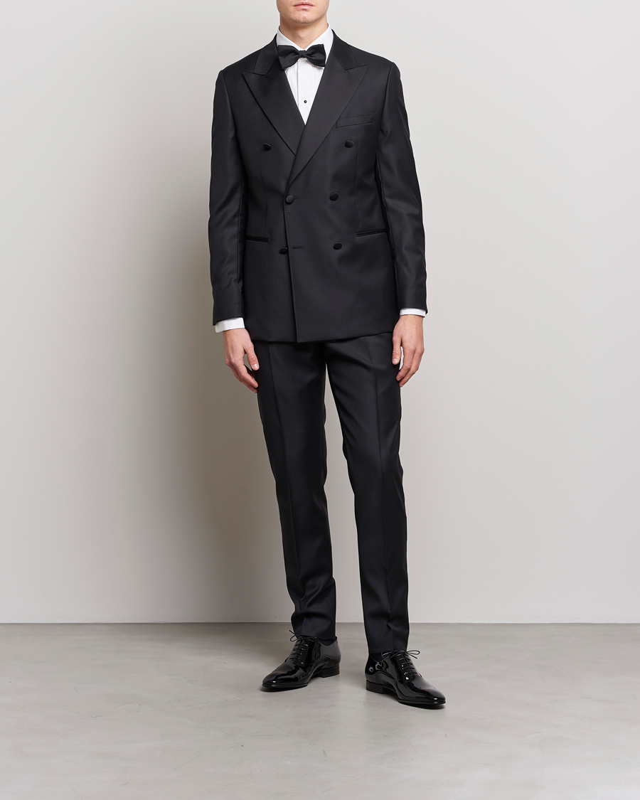 Herren | Kleidung | Eton | Slim Fit Tuxedo Shirt Black Ribbon White