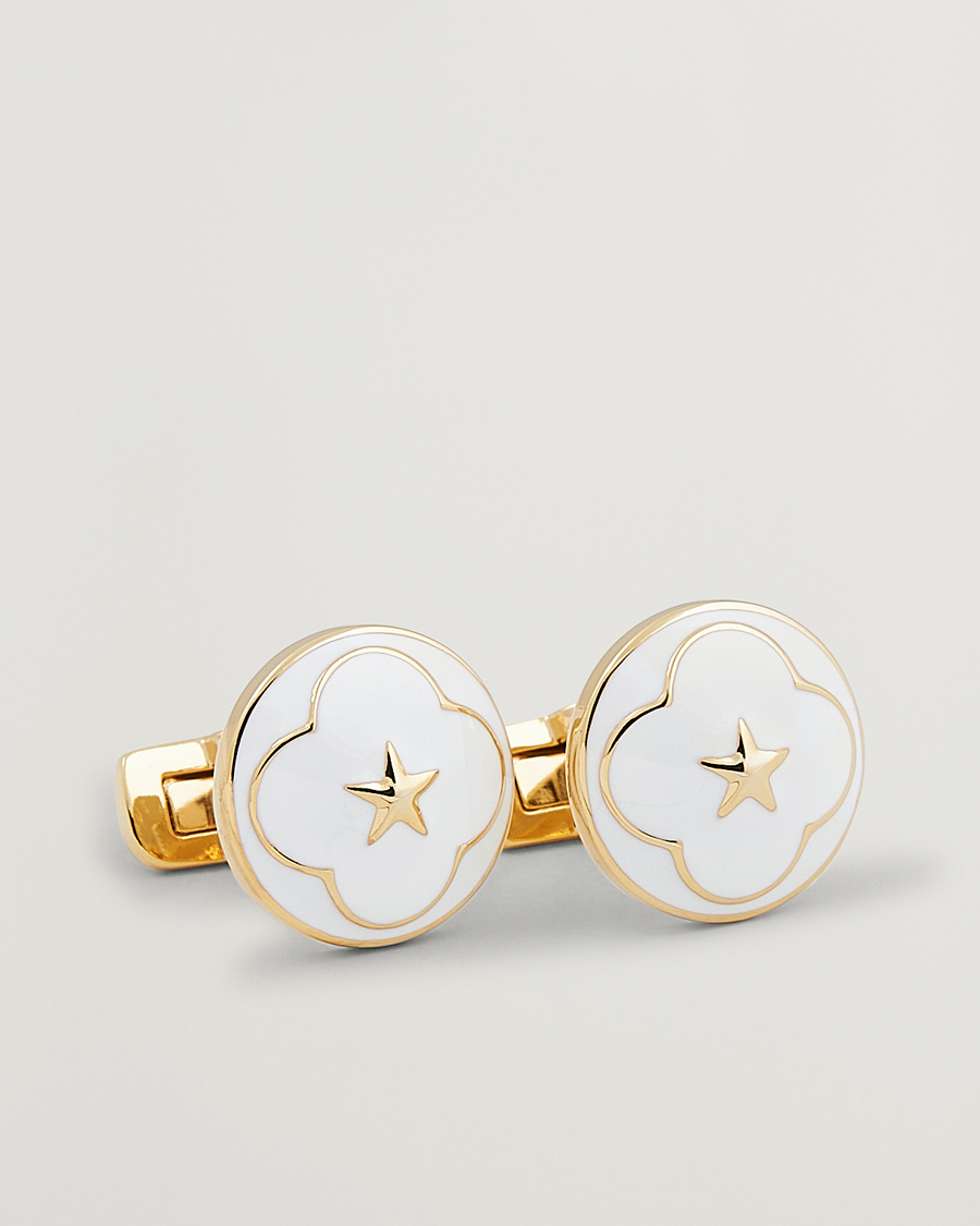 Herren | Manschettenknöpfe | Skultuna | Cuff Links Polar Star White