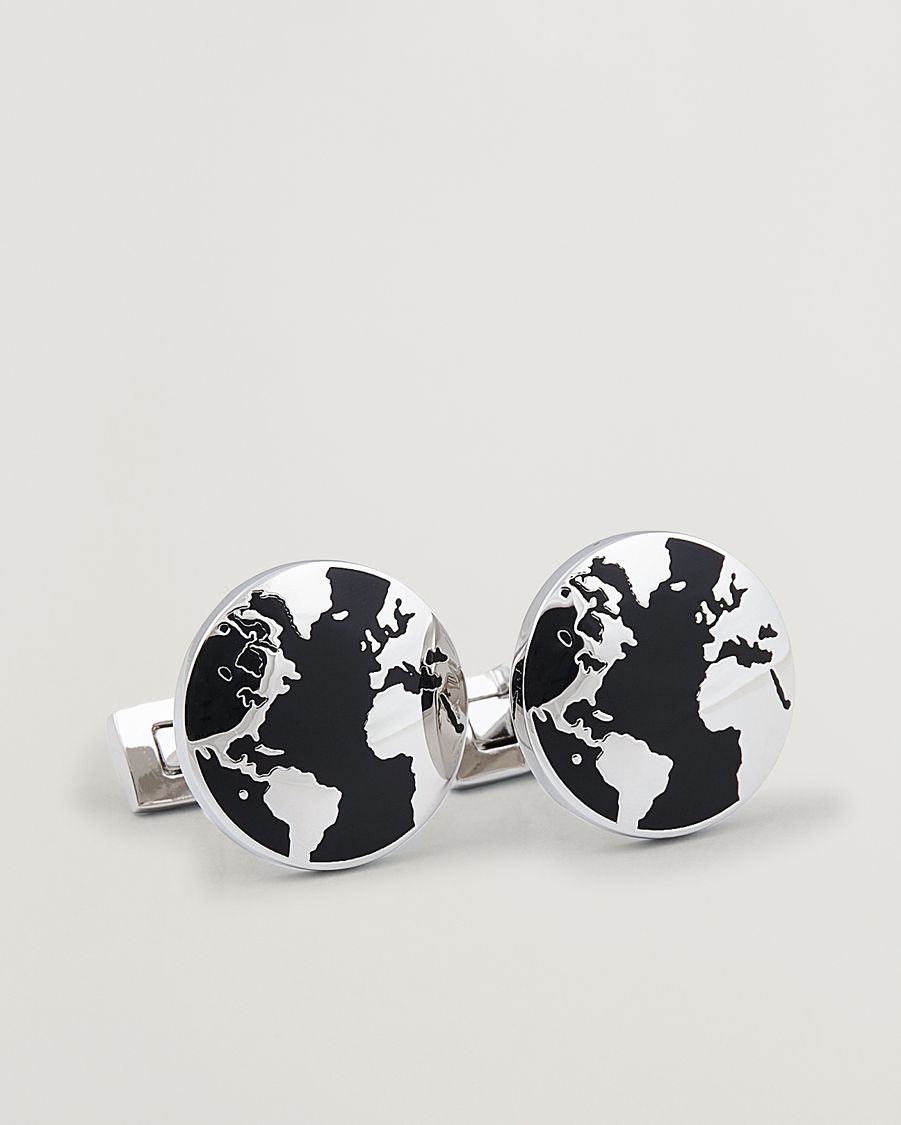 Herren | Skultuna Cuff Links World Traveler Black | Skultuna | Cuff Links World Traveler Black