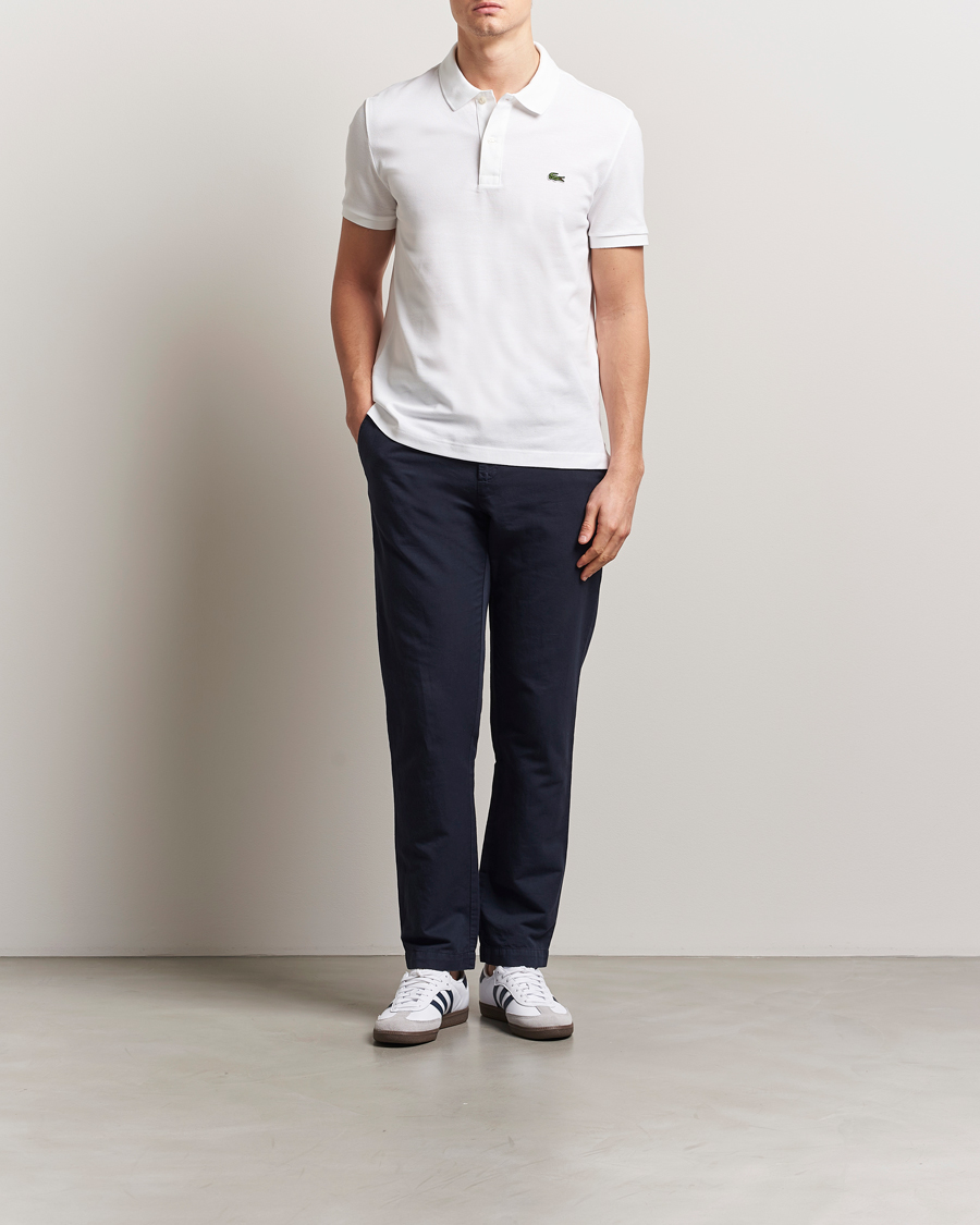Herren | Poloshirts | Lacoste | Slim Fit Polo Piké White