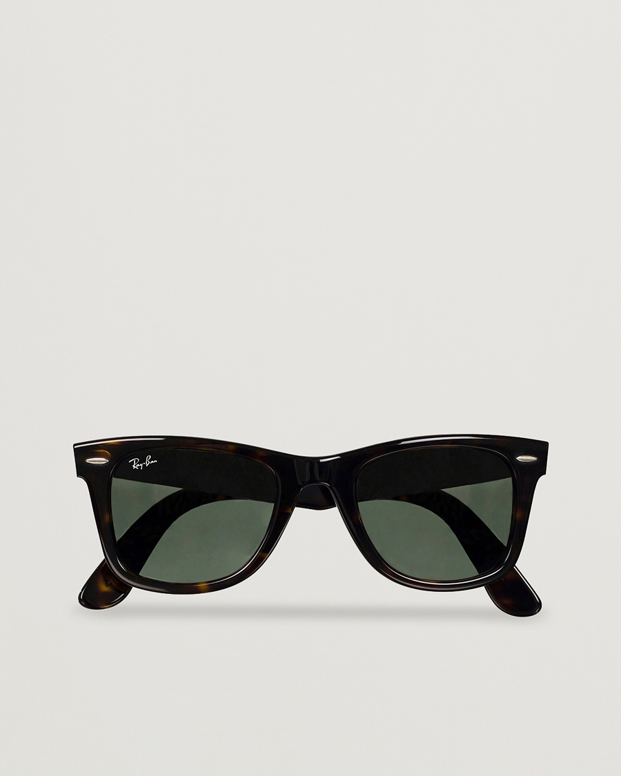 Ray-Ban Original Wayfarer Sunglasses Tortoise/Crystal Green bei
