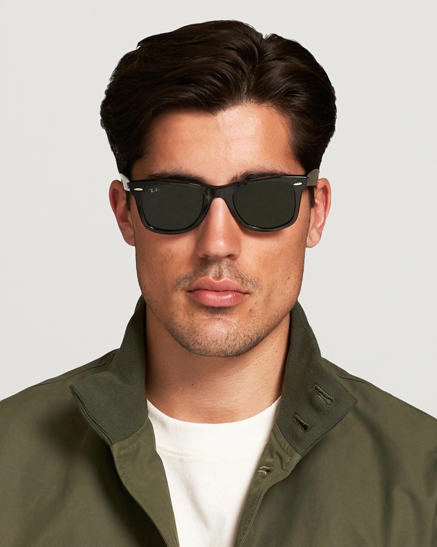 Herren | Gebogene Sonnenbrillen | Ray-Ban | Original Wayfarer Sunglasses Tortoise/Crystal Green