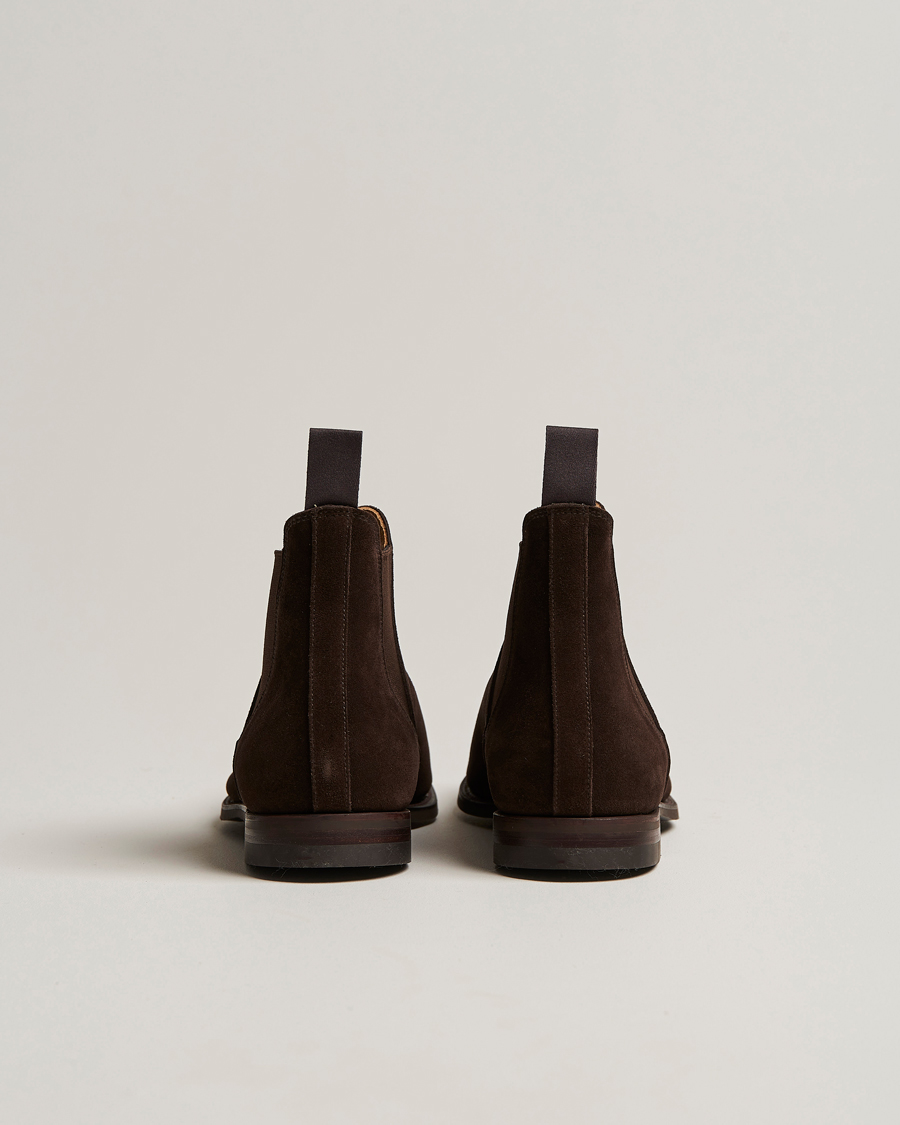 Herren | Boots | Crockett & Jones | Chelsea 8 Boot Dark Brown Suede