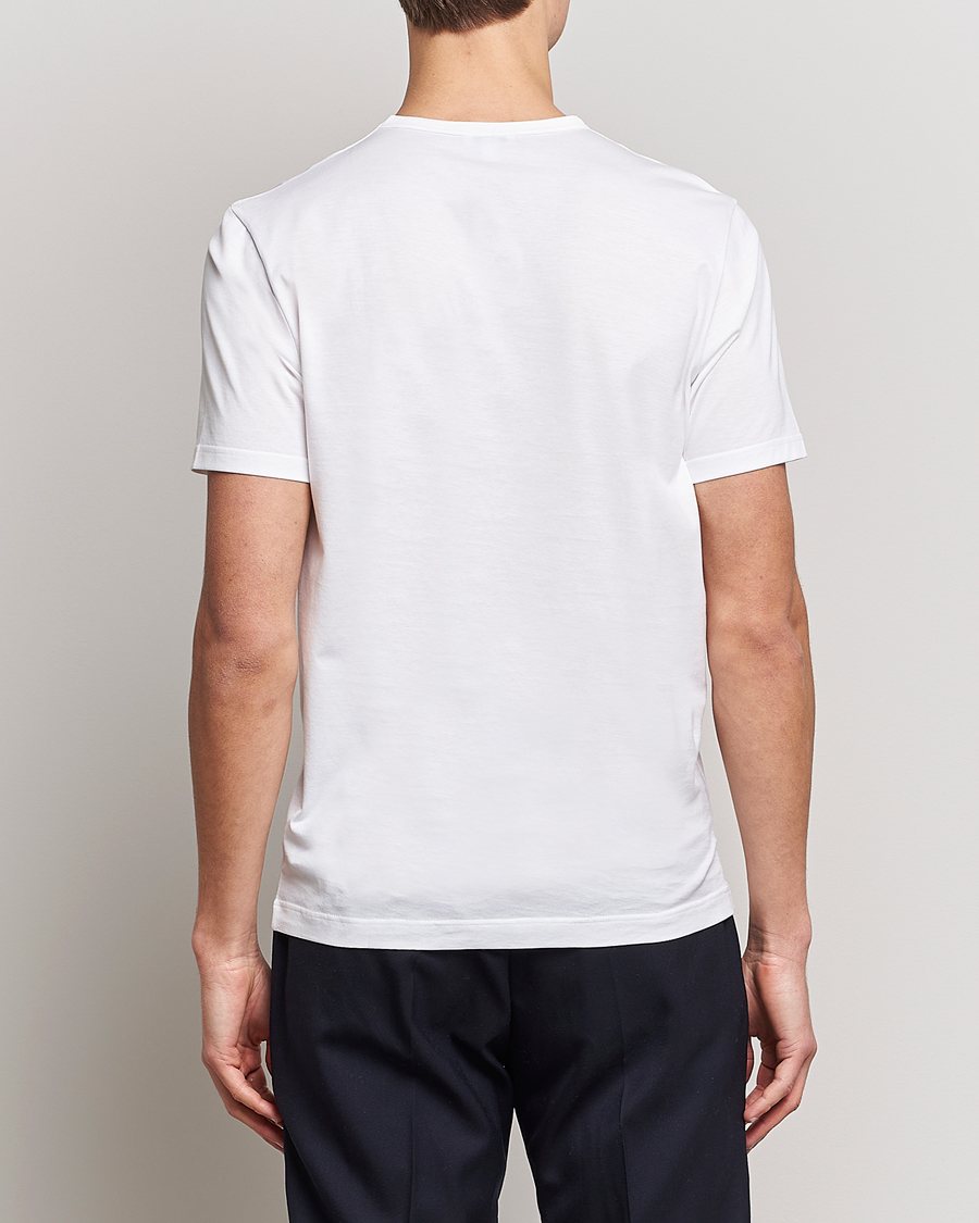 Herren | T-Shirts | Sunspel | Crew Neck Q82 Cotton T-Shirt White