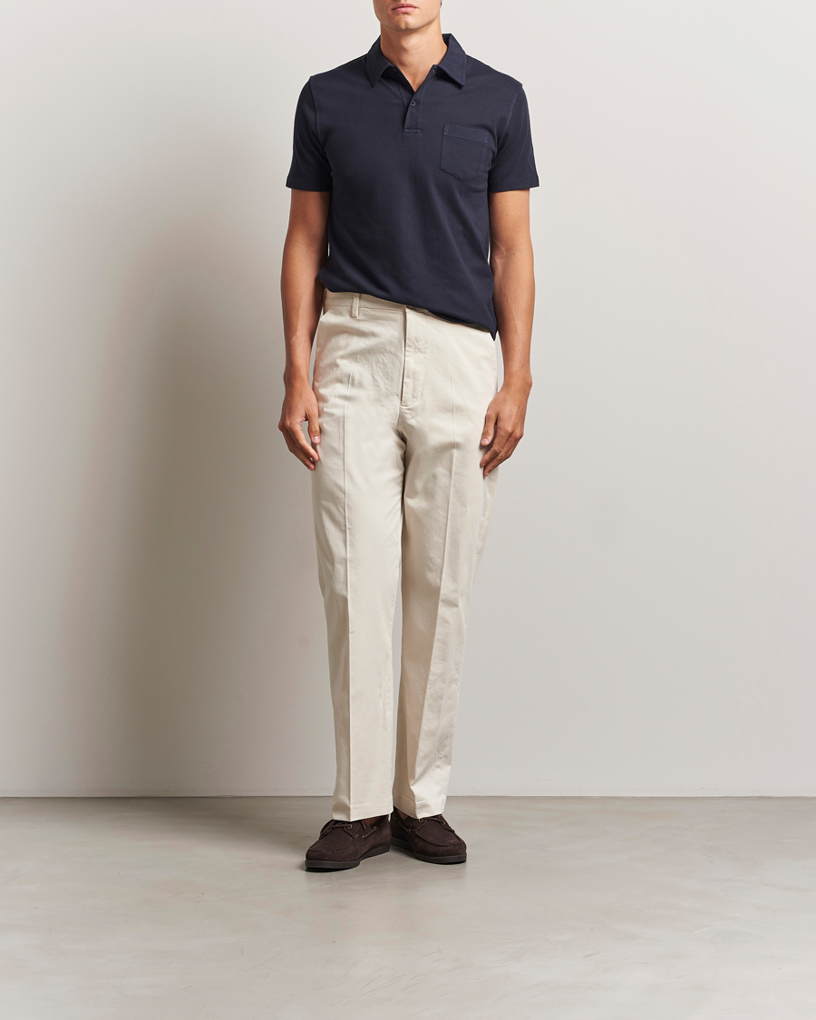 Herren | Poloshirts | Sunspel | Riviera Polo Shirt Navy