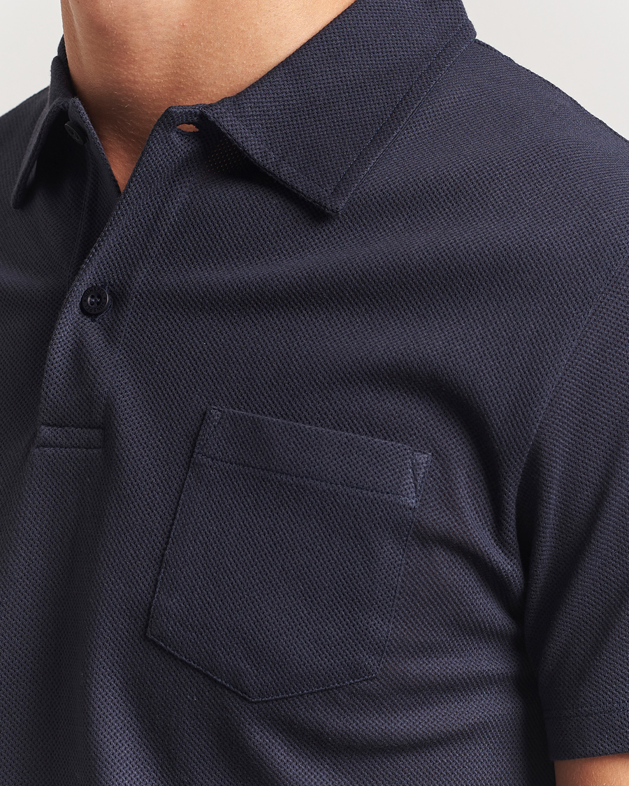 Herren | Poloshirts | Sunspel | Riviera Polo Shirt Navy